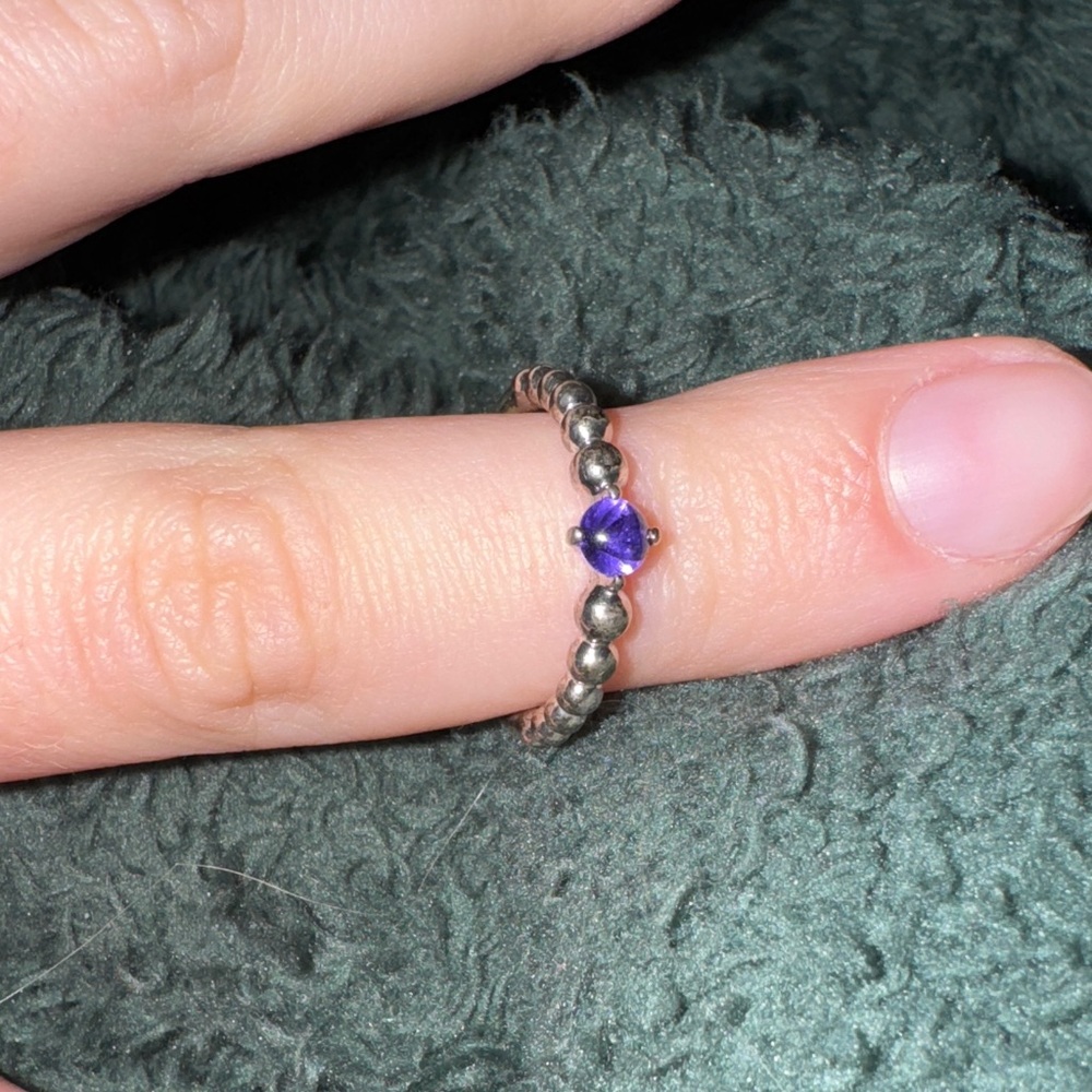 Pandora February Birthstone ring Size 7